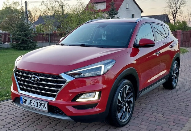 Hyundai Tucson cena 93800 przebieg: 120000, rok produkcji 2019 z Dobrzyca małe 631
